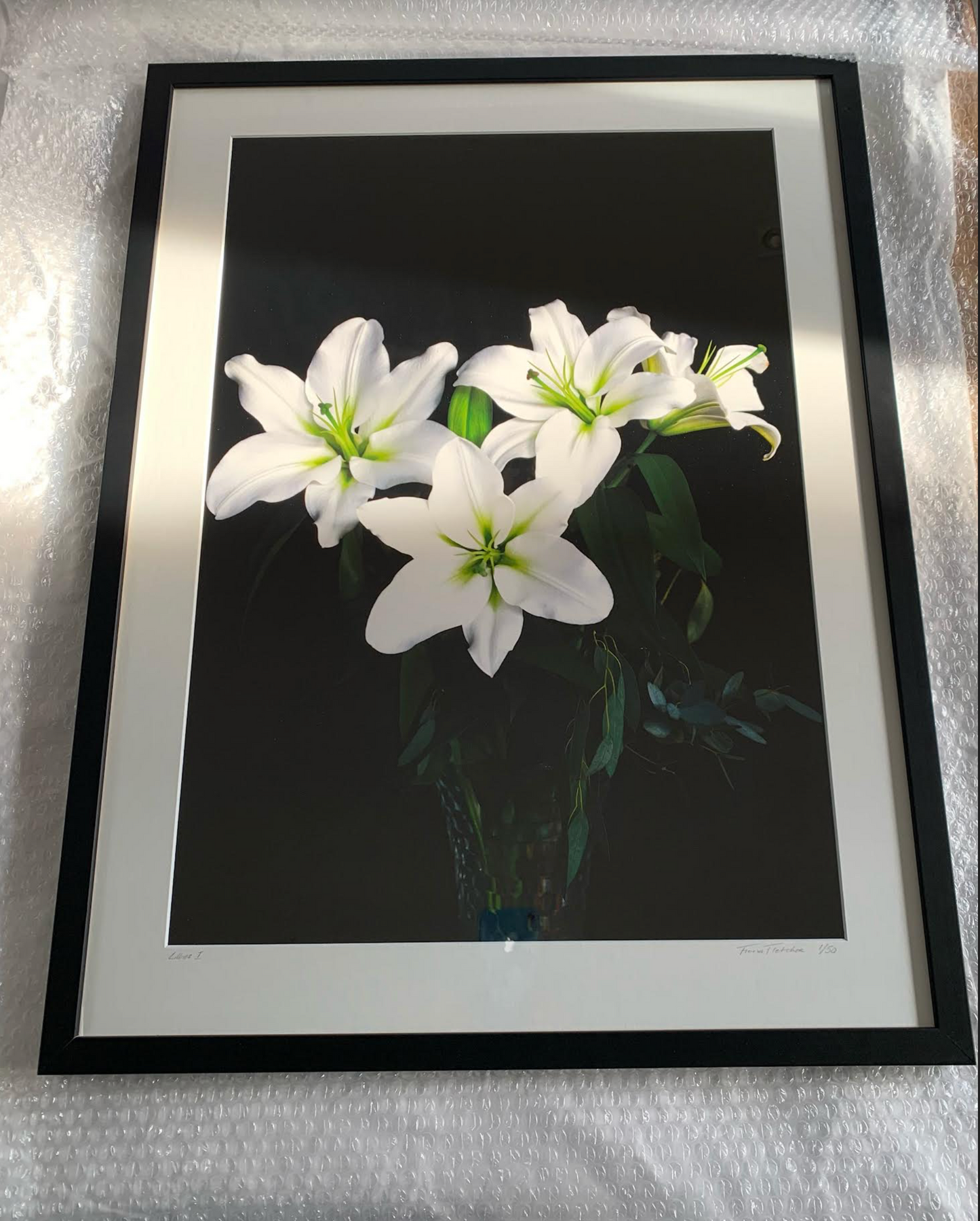 Lillies 1 - Framed or Unframed Signed Limited Edtion From A3 Photographic Art Print